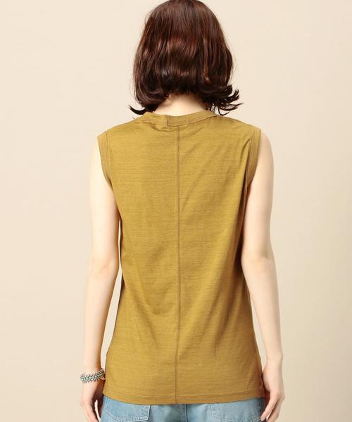 BEAUTY&YOUTH UNITED ARROWS（ビューティーアンドユースユナイテッドアローズ）の「BY ヴィンテージライクノースリーブ◆（Tシャツ/カットソー・レディース・ホワイト/ブラック/レッド/マスタード/ライトブルー・FREE）」の6枚目の写真