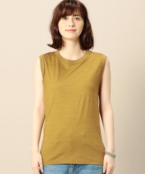 BEAUTY&YOUTH UNITED ARROWS（ビューティーアンドユースユナイテッドアローズ）の「BY ヴィンテージライクノースリーブ◆（Tシャツ/カットソー・レディース・ホワイト/ブラック/レッド/マスタード/ライトブルー・FREE）」の7枚目の写真