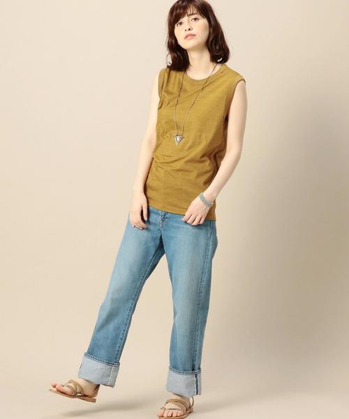 BEAUTY&YOUTH UNITED ARROWS（ビューティーアンドユースユナイテッドアローズ）の「BY ヴィンテージライクノースリーブ◆（Tシャツ/カットソー・レディース・ホワイト/ブラック/レッド/マスタード/ライトブルー・FREE）」の17枚目の写真