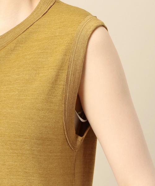 BEAUTY&YOUTH UNITED ARROWS（ビューティーアンドユースユナイテッドアローズ）の「BY ヴィンテージライクノースリーブ◆（Tシャツ/カットソー・レディース・ホワイト/ブラック/レッド/マスタード/ライトブルー・FREE）」の19枚目の写真