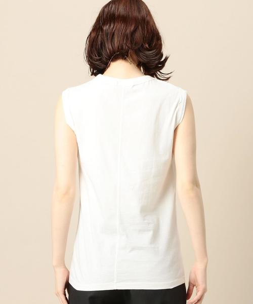 BEAUTY&YOUTH UNITED ARROWS（ビューティーアンドユースユナイテッドアローズ）の「BY ヴィンテージライクノースリーブ◆（Tシャツ/カットソー・レディース・ホワイト/ブラック/レッド/マスタード/ライトブルー・FREE）」の10枚目の写真