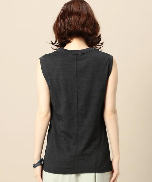 BEAUTY&YOUTH UNITED ARROWS（ビューティーアンドユースユナイテッドアローズ）の「BY ヴィンテージライクノースリーブ◆（Tシャツ/カットソー・レディース・ホワイト/ブラック/レッド/マスタード/ライトブルー・FREE）」の12枚目の写真