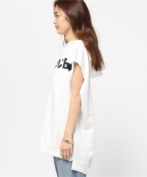 MOUSSY（マウジー）の「ENTRANCE NS PKJ（パーカー・レディース・トップグレー/ホワイト/ブラック・FREE）」の11枚目の写真