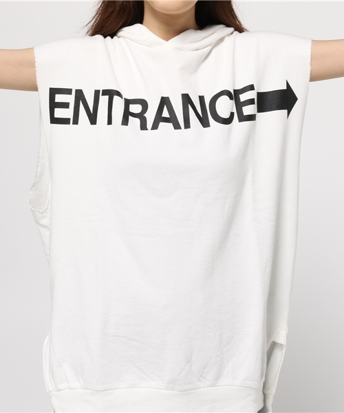 MOUSSY（マウジー）の「ENTRANCE NS PKJ（パーカー・レディース・トップグレー/ホワイト/ブラック・FREE）」の4枚目の写真