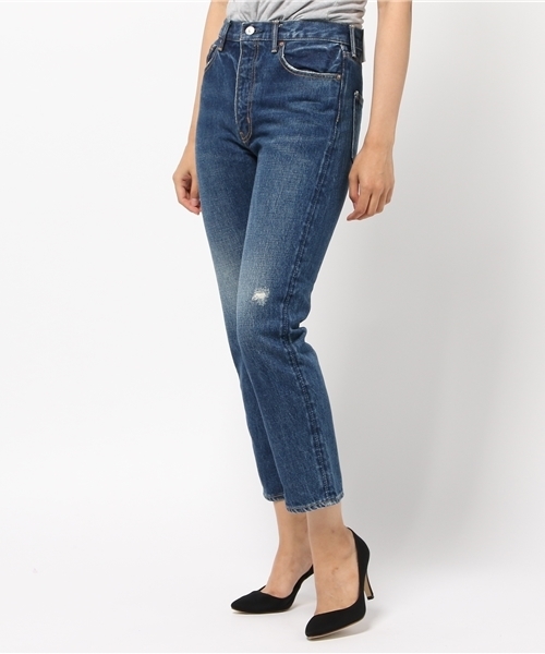 SLY(スライ)の「WOLT JW STRAIGHT-A(デニムパンツ・レディース・ブルー・24inch/23inch/26inch/27inch/25inch/28inch)」の13枚目の写真