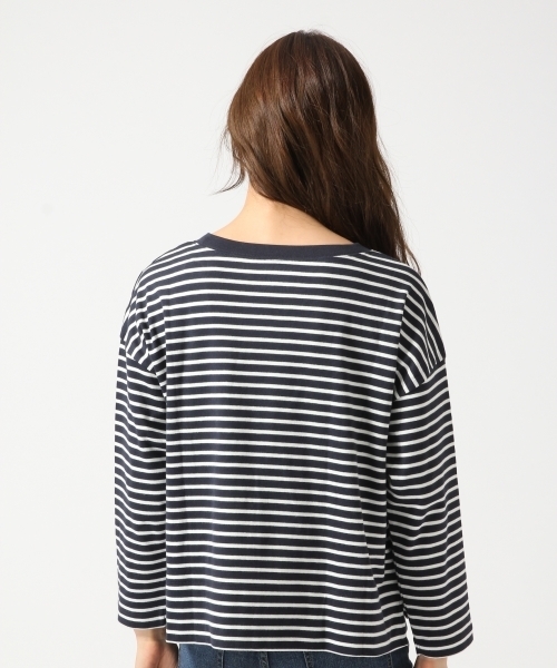 GLOBAL WORK(グローバルワーク)の「スーピマクルーネックプルオーバー長袖/725119(Tシャツ/カットソー・レディース・その他/ライトピンク/グレー/ネイビー/ホワイト・LARGE/MEDIUM/SMALL)」の7枚目の写真