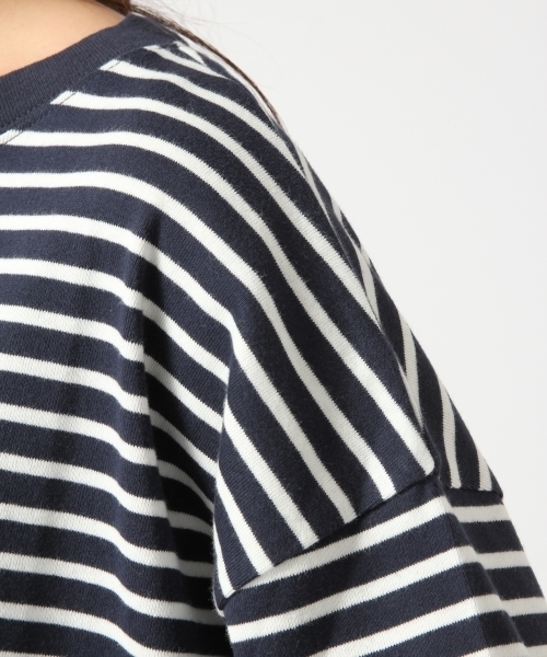 GLOBAL WORK(グローバルワーク)の「スーピマクルーネックプルオーバー長袖/725119(Tシャツ/カットソー・レディース・その他/ライトピンク/グレー/ネイビー/ホワイト・LARGE/MEDIUM/SMALL)」の9枚目の写真