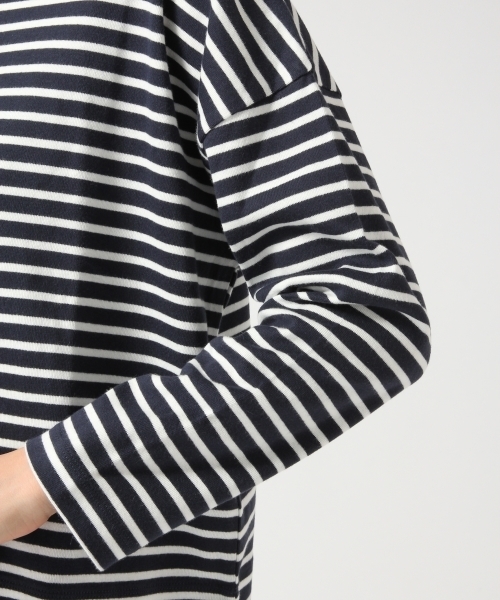 GLOBAL WORK(グローバルワーク)の「スーピマクルーネックプルオーバー長袖/725119(Tシャツ/カットソー・レディース・その他/ライトピンク/グレー/ネイビー/ホワイト・LARGE/MEDIUM/SMALL)」の10枚目の写真