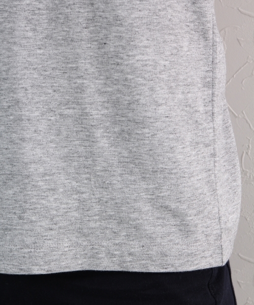 GLOBAL WORK（グローバルワーク）の「【高品質素材】スーピマＶネック長袖Ｔ/724194（Tシャツ/カットソー・メンズ・ホワイト/グレー/ネイビー/グリーン系その他・LARGE/SMALL/MEDIUM/X-LARGE）」の7枚目の写真