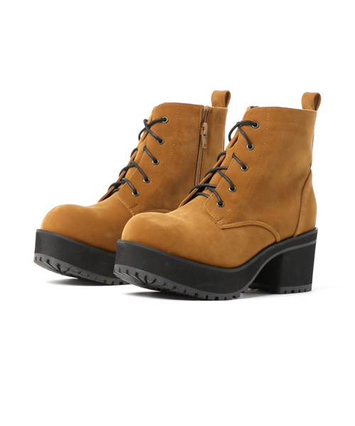 WEGO（ウィゴー）の「WEGO/タンクヒールブーツ（ブーツ・レディース・ブラック/ベージュ/ブラック系その他/ブラウン・LARGE/MEDIUM）」の18枚目の写真