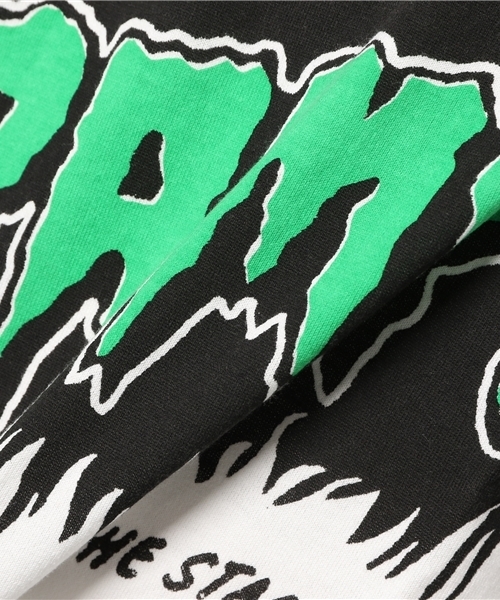 HYSTERIC GLAMOUR（ヒステリックグラマー）の「CR/IT’S ON THE STAGE プリント Tシャツ（Tシャツ/カットソー・メンズ・ホワイト/オレンジ/グリーン・MEDIUM/SMALL/X-SMALL/LARGE）」の7枚目の写真