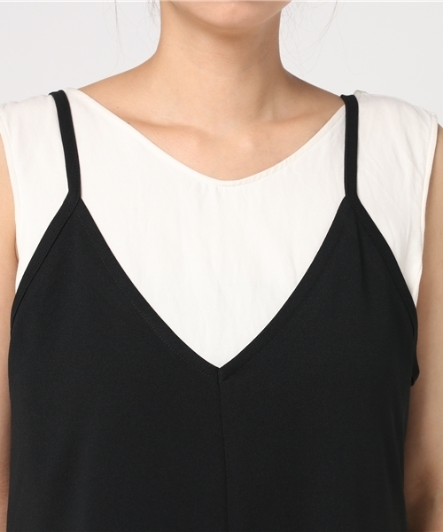 Honeys（ハニーズ）の「オールインワン（つなぎ/オールインワン・レディース・ブラック/ネイビー・L/M）」の6枚目の写真