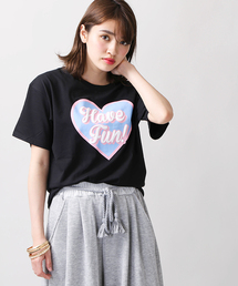 WEGO/ビッグハートプリントカットソー