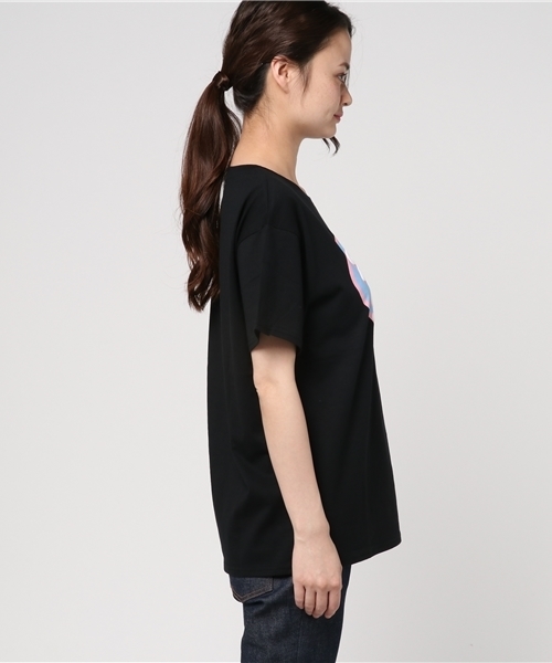 WEGO(ウィゴー)の「WEGO/ビッグハートプリントカットソー(Tシャツ/カットソー・レディース・ブラック/ホワイト・FREE)」の14枚目の写真
