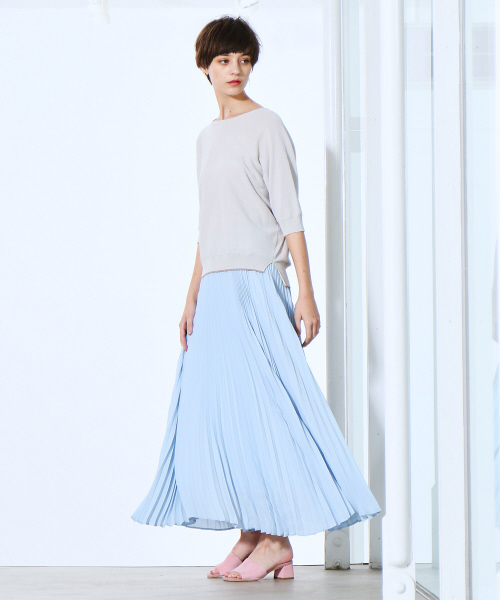 MYSELF ABAHOUSE（マイセルフアバハウス）の「プリーツスカート（スカート・レディース・イエロー/パープル/サックスブルー・SMALL/MEDIUM）」の12枚目の写真