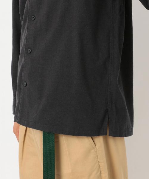 green label relaxing(グリーンレーベルリラクシング)の「ST ビエラ オープンカラー SOLID シャツ / 開襟シャツ ◆(シャツ/ブラウス・メンズ・ダークグレー/ダークブラウン/ダークグリーン/ライトグレー・LARGE/X-LARGE/SMALL/X-SMALL/MEDIUM)」の18枚目の写真