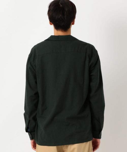 green label relaxing(グリーンレーベルリラクシング)の「ST ビエラ オープンカラー SOLID シャツ / 開襟シャツ ◆(シャツ/ブラウス・メンズ・ダークグレー/ダークブラウン/ダークグリーン/ライトグレー・LARGE/X-LARGE/SMALL/X-SMALL/MEDIUM)」の11枚目の写真