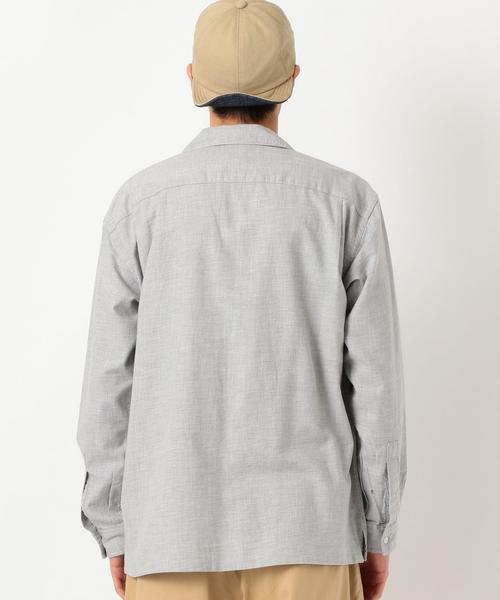 green label relaxing(グリーンレーベルリラクシング)の「ST ビエラ オープンカラー SOLID シャツ / 開襟シャツ ◆(シャツ/ブラウス・メンズ・ダークグレー/ダークブラウン/ダークグリーン/ライトグレー・LARGE/X-LARGE/SMALL/X-SMALL/MEDIUM)」の13枚目の写真