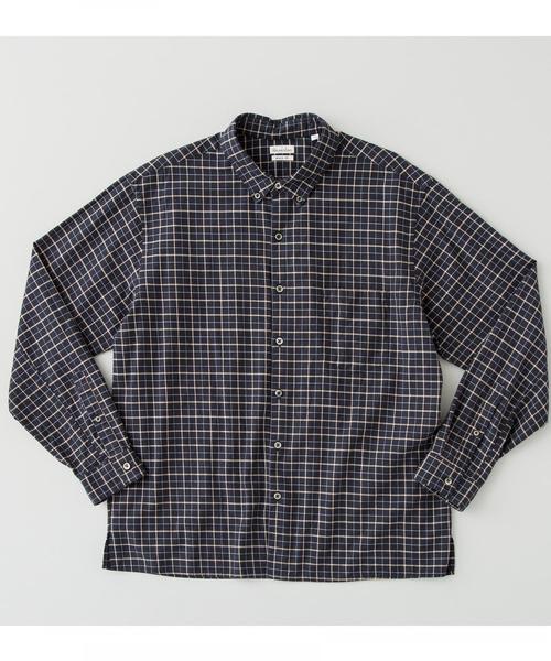 Steven Alan(スティーブンアラン)の「<Steven Alan> VIYELLA CHECK BOX SINGLENEEDLE-BOLD/シャツ ◆(シャツ/ブラウス・メンズ・ブラック/ワインレッド・LARGE/MEDIUM/SMALL/X-LARGE)」の2枚目の写真