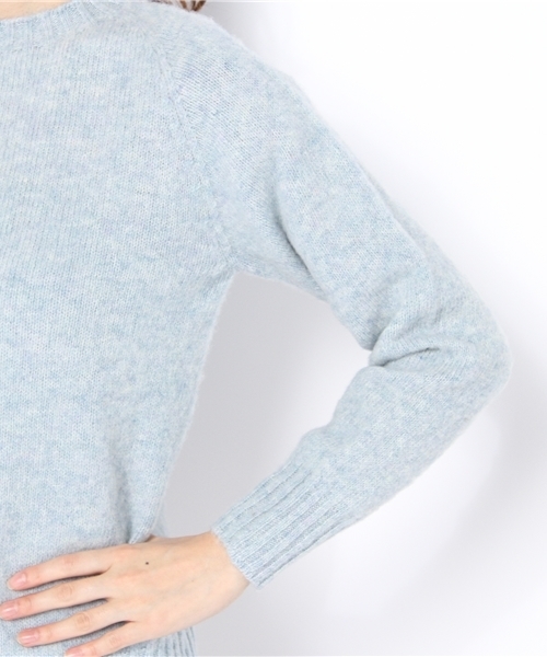 BEAMS BOY（ビームスボーイ）の「Nor’Easterly / シェトランド シャギー クルー 12（ニット/セーター・レディース・ライトグレー/ベージュ/ピンク/ミント/サックスブルー/インディゴブルー・34）」の12枚目の写真