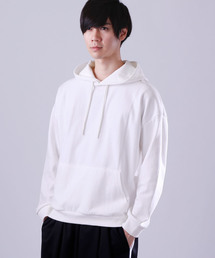 MONO-MART | ドロップショルダーカラーリングプルオーバーパーカー/オーバーサイズスウェット(パーカー)