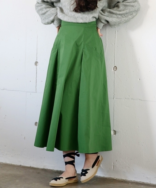 LOWRYS FARM（ローリーズファーム）の「ビッグポケットツキスカート　783095 （スカート・レディース・ベージュ/オフホワイト/グリーン・MEDIUM/LARGE）」の3枚目の写真