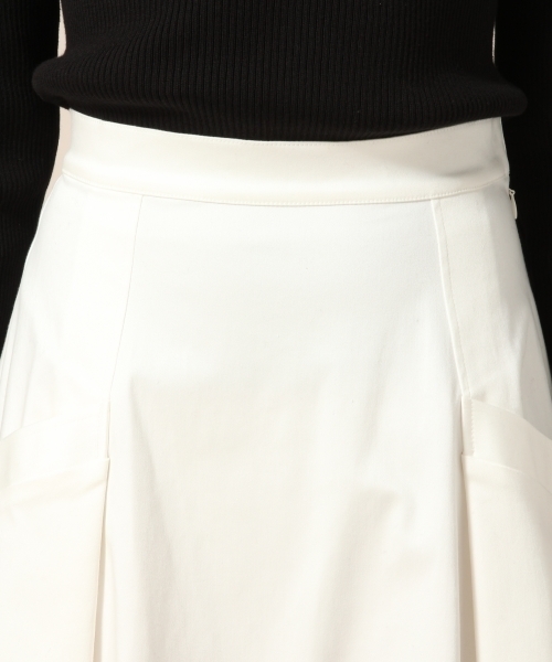 LOWRYS FARM（ローリーズファーム）の「ビッグポケットツキスカート　783095 （スカート・レディース・ベージュ/オフホワイト/グリーン・MEDIUM/LARGE）」の7枚目の写真