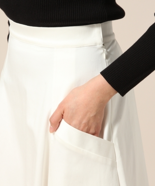 LOWRYS FARM（ローリーズファーム）の「ビッグポケットツキスカート　783095 （スカート・レディース・ベージュ/オフホワイト/グリーン・MEDIUM/LARGE）」の9枚目の写真