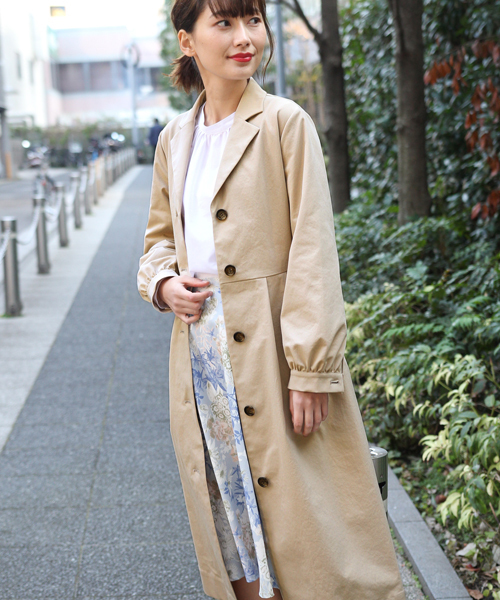 laboratory work（ラボラトリーワーク）の「花柄サーキュラースカート（スカート・レディース・ブルーグレー/ネイビー/イエロー系その他・MEDIUM）」の15枚目の写真