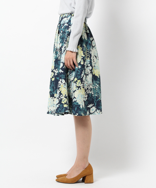 laboratory work（ラボラトリーワーク）の「花柄サーキュラースカート（スカート・レディース・ブルーグレー/ネイビー/イエロー系その他・MEDIUM）」の12枚目の写真