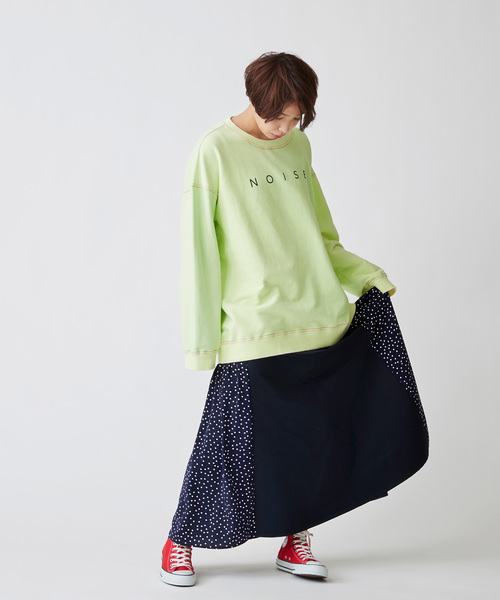 Velvet BY NOISE MAKER（ベルベッドバイノイズメーカー）の「ドット切替ミディ・スカート（スカート・レディース・ベージュ系その他/ブルー系その他・FREE）」の20枚目の写真