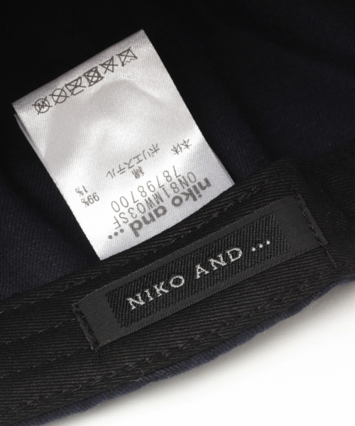 niko and...（ニコアンド）の「ツイル刺繍キャップ（キャップ・メンズ・ホワイト/ネイビー/レッド/オリーブ・FREE）」の7枚目の写真