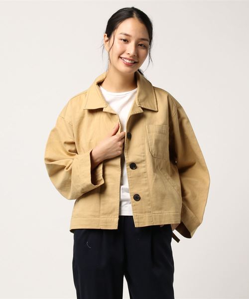 LBC(エルビーシー)の「サイドレースアップブルゾン(ブルゾン・レディース・ベージュ/オリーブ・MEDIUM/LARGE)」の8枚目の写真