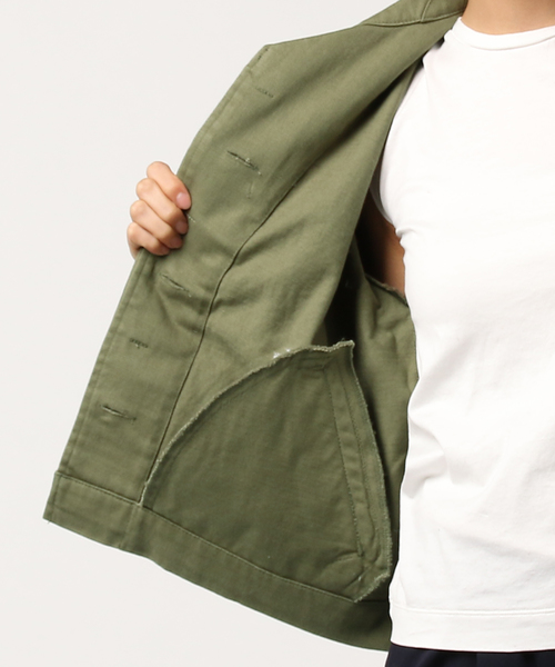 LBC(エルビーシー)の「サイドレースアップブルゾン(ブルゾン・レディース・ベージュ/オリーブ・MEDIUM/LARGE)」の3枚目の写真