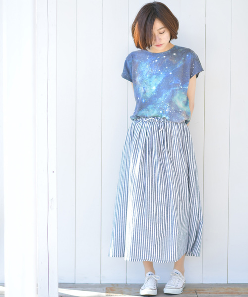 rps（アールピーエス）の「麻混ギャザースカート（スカート・レディース・ブラック系その他2/グリーン/ネイビー/ブルー系その他2/マスタード・M）」の20枚目の写真