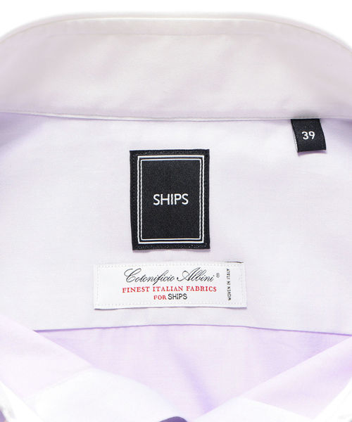 SHIPS(シップス)の「SD: 【ALBINI社製生地】 クレリック ワイドカラーシャツ(ラベンダー)(シャツ/ブラウス・メンズ・ラベンダー・37/38/39/40/41/42)」の9枚目の写真