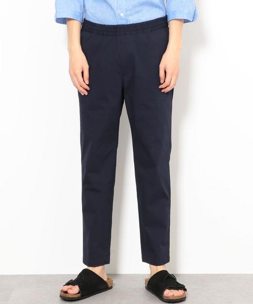 green label relaxing（グリーンレーベルリラクシング）の「SC ストレッチ サッカーイージー 9分丈 クロップド パンツ ◆（その他パンツ・メンズ・ネイビー/オリーブ/グレー・S/XL/XS/L/M）」の5枚目の写真