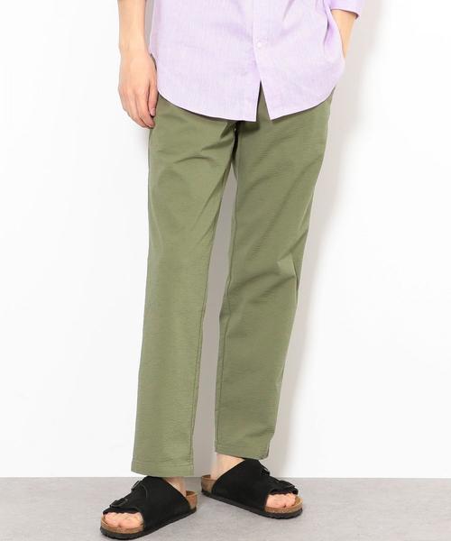 green label relaxing（グリーンレーベルリラクシング）の「SC ストレッチ サッカーイージー 9分丈 クロップド パンツ ◆（その他パンツ・メンズ・ネイビー/オリーブ/グレー・S/XL/XS/L/M）」の14枚目の写真