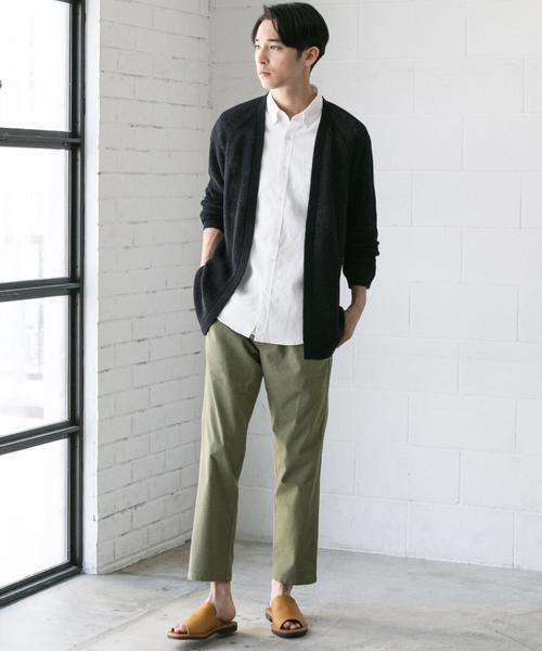 green label relaxing（グリーンレーベルリラクシング）の「SC ストレッチ サッカーイージー 9分丈 クロップド パンツ ◆（その他パンツ・メンズ・ネイビー/オリーブ/グレー・S/XL/XS/L/M）」の16枚目の写真