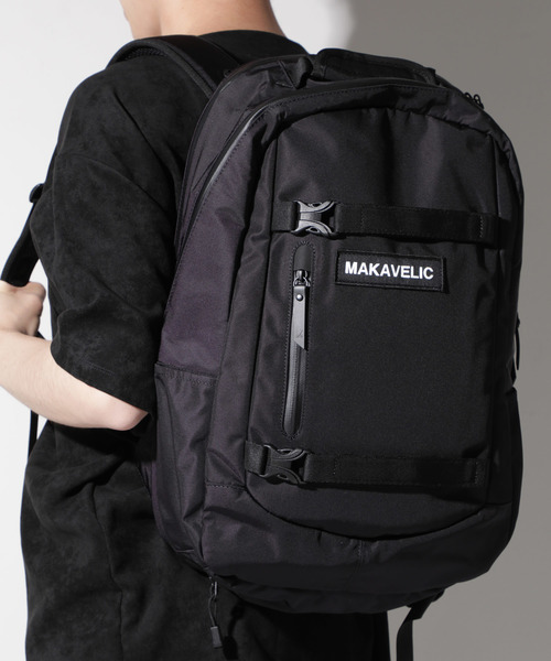 MAKAVELIC(マキャベリック)の「【MAKAVELIC】TRUCKS WEATHER PROTECTION DAYPACK/レインプロテクションバックパック/3107-10118(バックパック/リュック・メンズ・ブラック/ネイビー・FREE)」の2枚目の写真