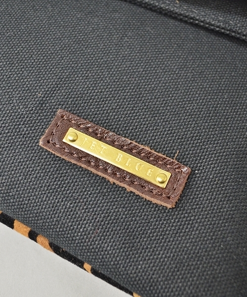 SHIPS JET BLUE(シップスジェットブルー)の「JB: レザー×キャンバス/コンビクラッチバッグ■(クラッチバッグ・メンズ・ブラック×ブルー/ブラウン×イエロー/カモフラージュ/レオパード/ダークグレー・ONESIZE)」の14枚目の写真
