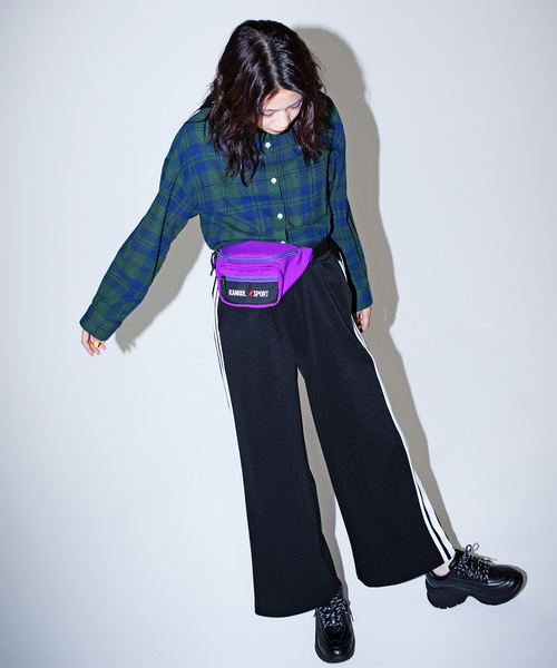 WEGO(ウィゴー)の「WEGO/ビッグネルシャツ(シャツ/ブラウス・レディース・ベージュ系その他2/グリーン系その他2/レッド系その他2・FREE)」の7枚目の写真