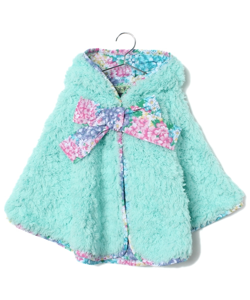 fafa（フェフェ）の「EVA | ポンチョ（ポンチョ・キッズ・グレー/ピンク/ピンク系その他/ミント/ラベンダー・MEDIUM/SMALL）」の3枚目の写真