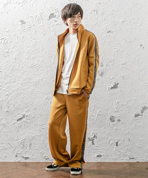 MinoriTY(マイノリティ)の「スナップボタンワイドバスパン ラインジャージ(その他パンツ・メンズ・ブラック系その他/パープル/テラコッタ/ブラック系その他2・M/L)」の17枚目の写真