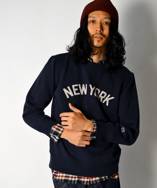 SHIPS（シップス）の「SC: RUSSEL ATHLETIC 【SHIPS別注】 プリント クルーネック/スウェット■（スウェット・メンズ・グレー/ネイビー/バーガンディー・SMALL/MEDIUM/LARGE）」の3枚目の写真