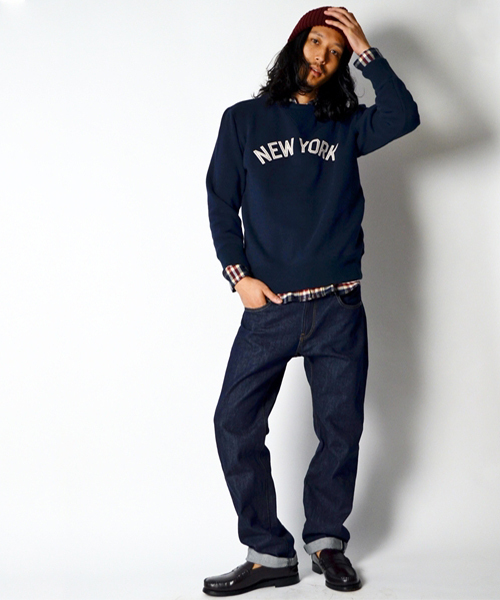 SHIPS（シップス）の「SC: RUSSEL ATHLETIC 【SHIPS別注】 プリント クルーネック/スウェット■（スウェット・メンズ・グレー/ネイビー/バーガンディー・SMALL/MEDIUM/LARGE）」の5枚目の写真