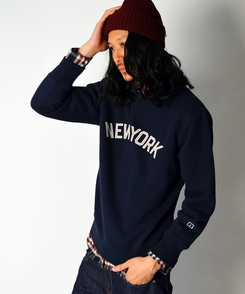 SHIPS（シップス）の「SC: RUSSEL ATHLETIC 【SHIPS別注】 プリント クルーネック/スウェット■（スウェット・メンズ・グレー/ネイビー/バーガンディー・SMALL/MEDIUM/LARGE）」の10枚目の写真