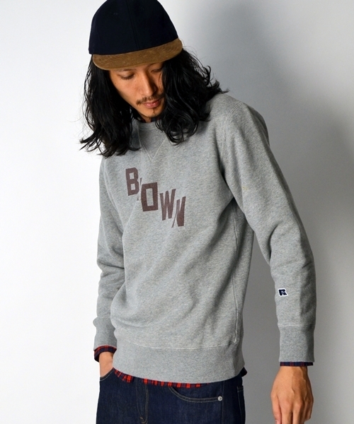 SHIPS（シップス）の「SC: RUSSEL ATHLETIC 【SHIPS別注】 プリント クルーネック/スウェット■（スウェット・メンズ・グレー/ネイビー/バーガンディー・SMALL/MEDIUM/LARGE）」の12枚目の写真