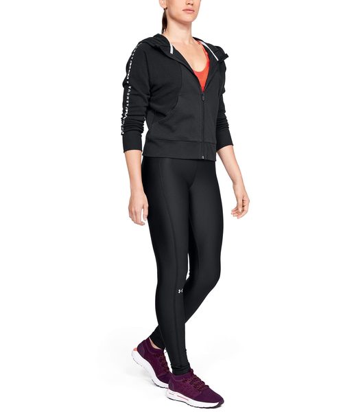 UNDER ARMOUR(アンダーアーマー)の「ウーマンズトレーニングベースレイヤー / ヒートギアアーマーレギングスブランドウエストバンド(レギンス/スパッツ・レディース・ブラック/ヘザーグレー/パープル・XL/LG/SM/MD)」の8枚目の写真