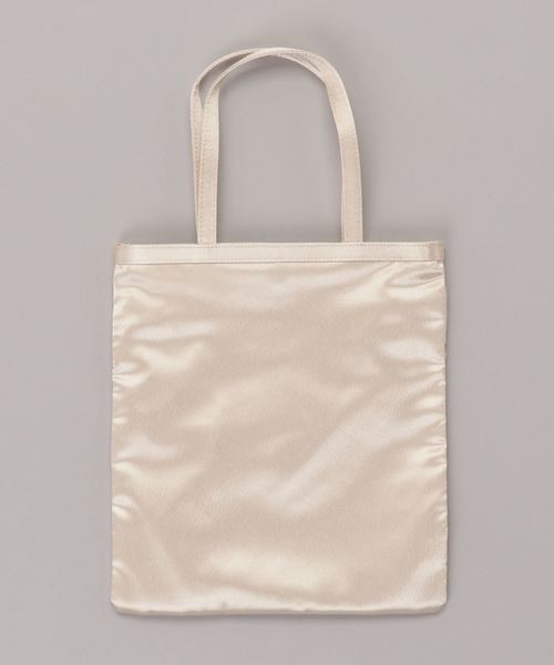 axes femme（アクシーズファム）の「レース重ねサブバッグ（エコバッグ/サブバッグ・レディース・ブラック/ベージュ/キナリ・MEDIUM）」の7枚目の写真